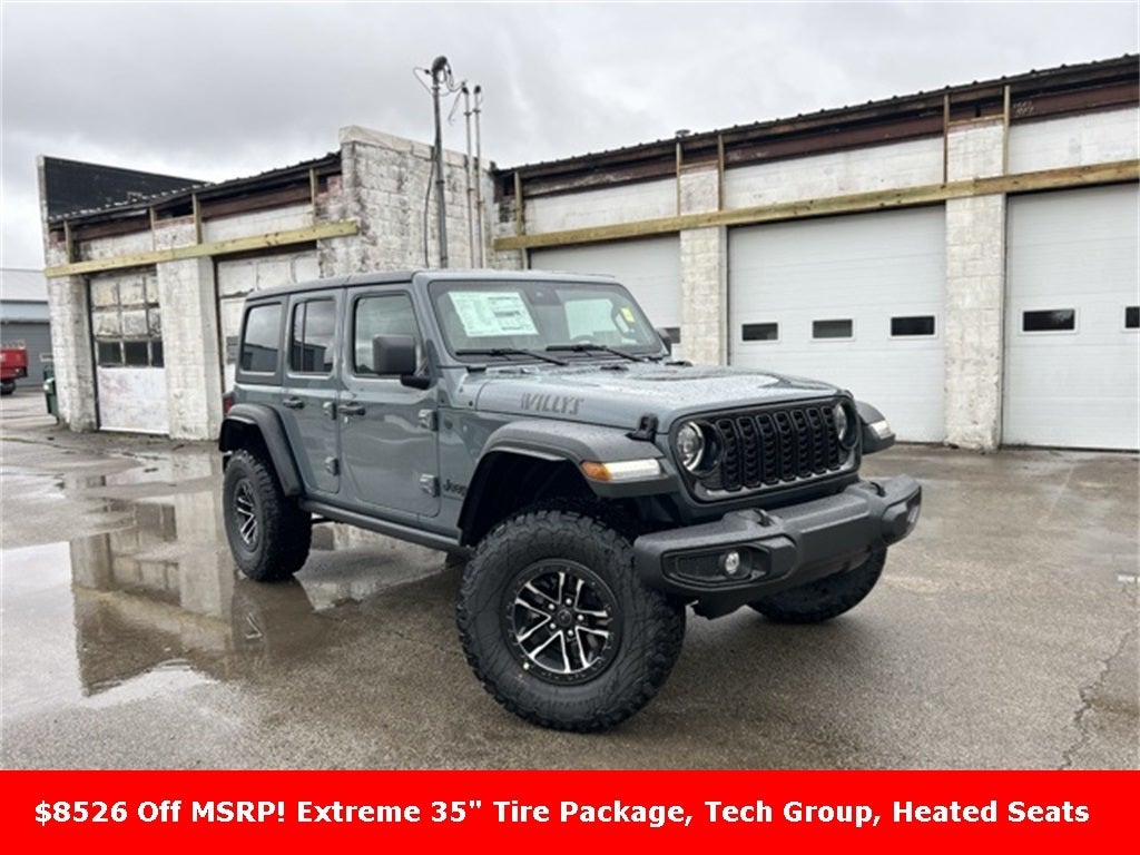 2024 Jeep Wrangler Willys Wheeler w/ Extreme 35&quot; Tire Package
